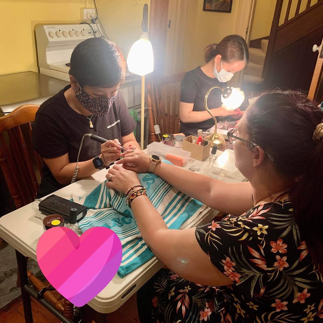 Gel manicures and pedicures