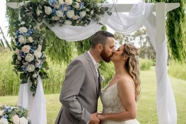Wedding ceremony florals